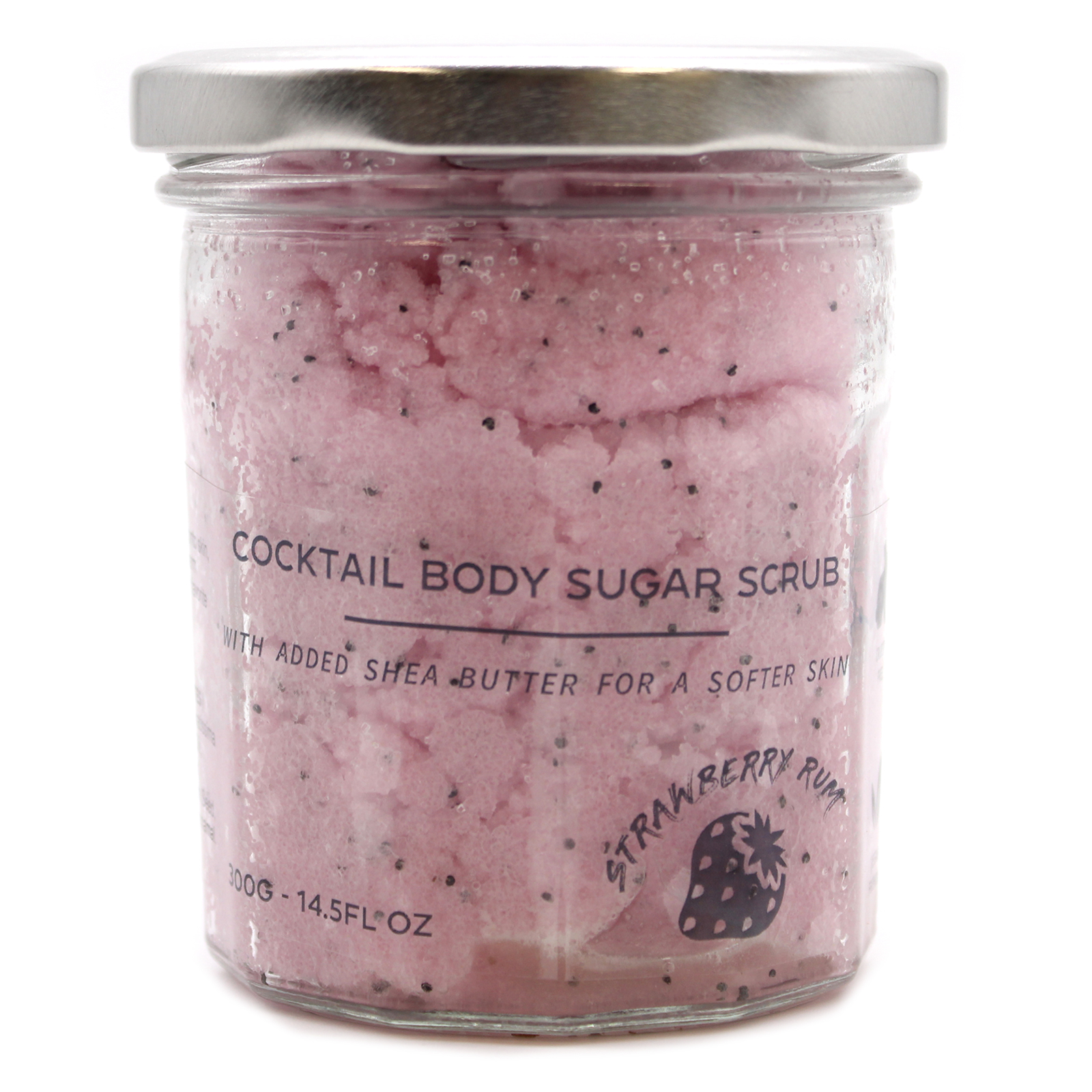 209837 Sugar Body Scrub - Strawberry Rum 300g šveitiklis - Image 1