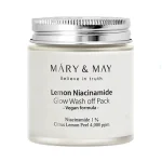 Mary & May - Lemon Niacinamide Glow Wash Off Pack - 125g Švytėjimą suteikianti ir glotninanti nuplaunama kaukė 125 g - Image 3